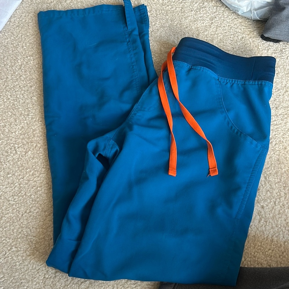 Figs blue scrub pants